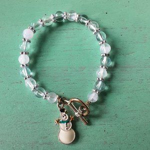 Enamel Snowman Bracelet